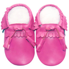 moccasin lace fuchsia